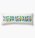 Embroidered Lumbar Pillow Cover - Helena