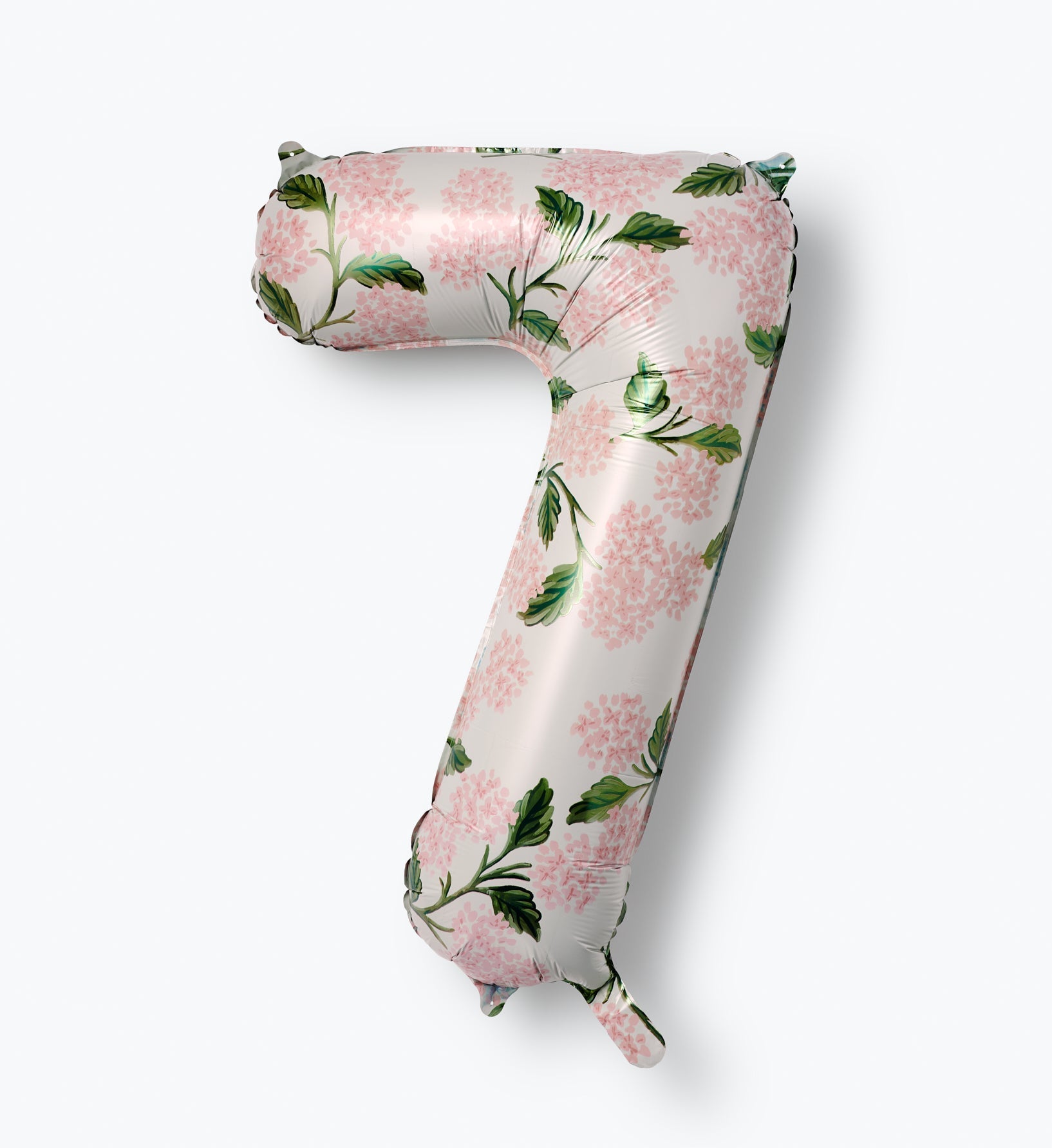 Numbered Foil Balloon - Pink Hydrangea